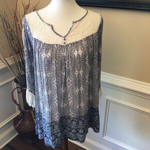 Altar’d State Boho Lace Detail Tunic Sz XS